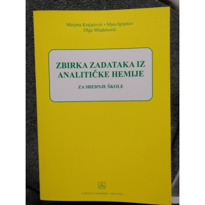 Zbirka zadataka iz analitičke hemije – Hemija i grafičarstvo 2 – Zbirka zadataka – Zavod za