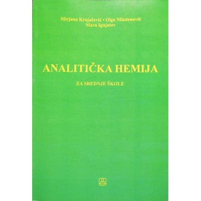 Analitička hemija – Hemija i grafičarstvo 1 – Udžbenik za srednje škole – Zavod